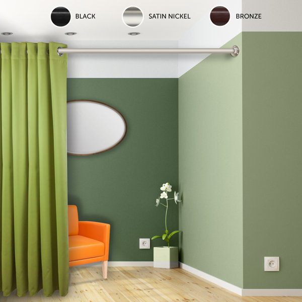 room divider curtain rod